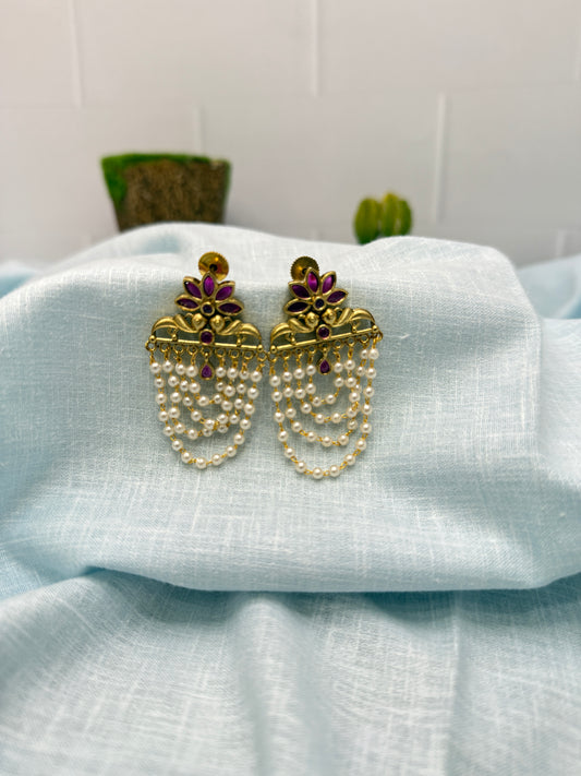 Antique Designer Dangler Earrings 0090 - Mahilas