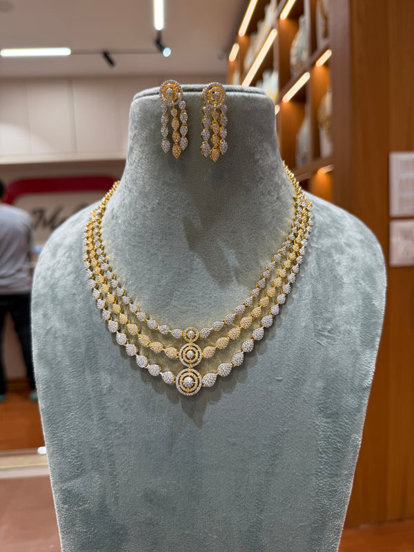 Zircon Stone Premium Layered Short Set | 0060