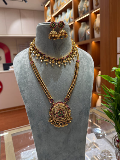 Antique Flower Full Necklace Set | NC005