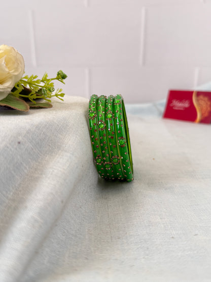 Luxurious Evara Design Kada Glass Bangles 3478 - Make your own box