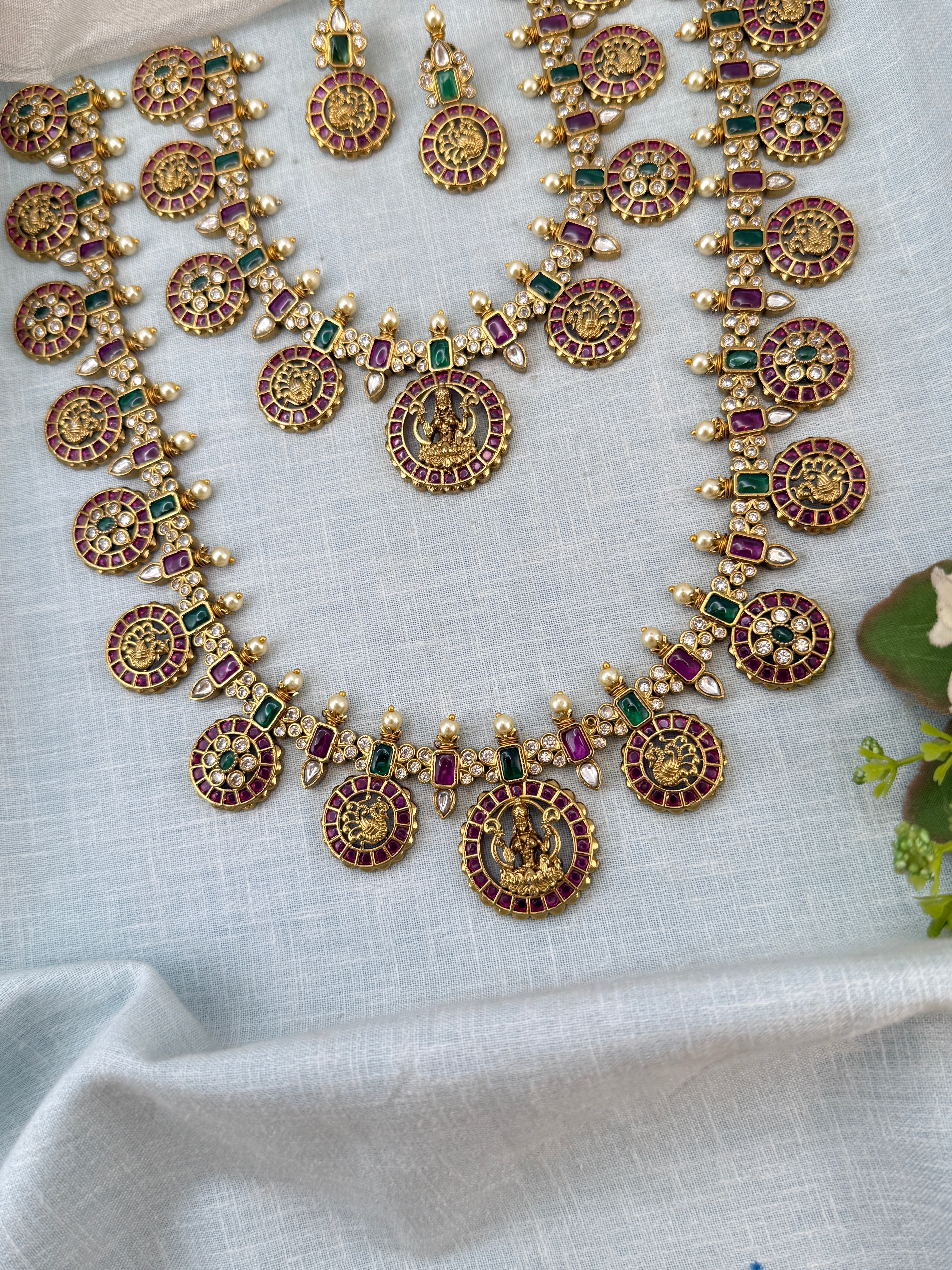 Royal Antique Bottumala Bridal Necklace Set 1154