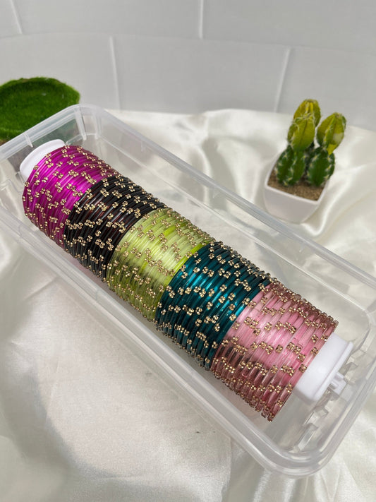 5 Color Glass Bangle Box Design - Aradhya 026 - Mahilas