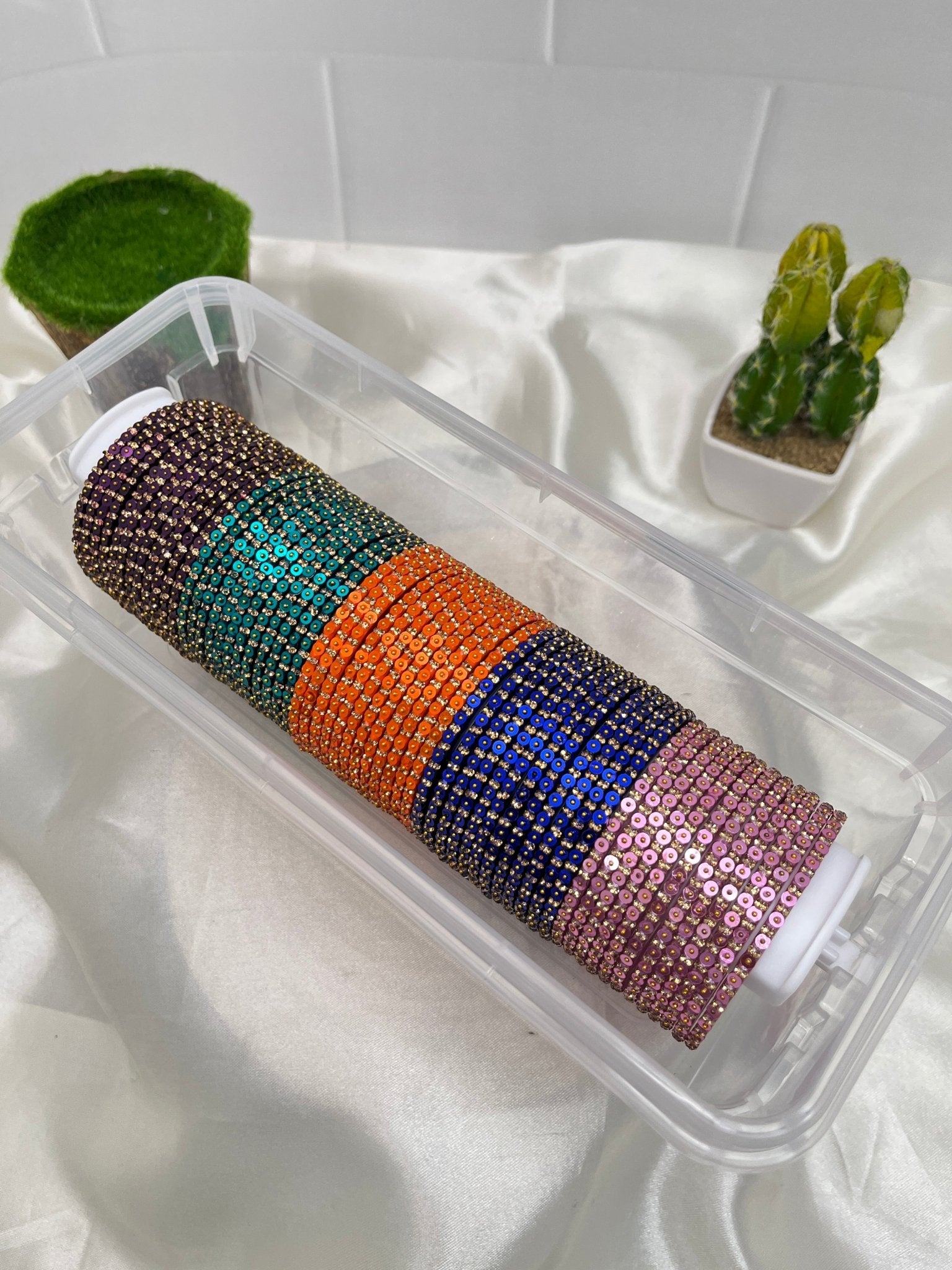 5 Color Glass Bangle Box Design - Dhan 028 - Mahilas