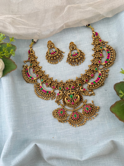 Antique Necklace Premium Short Set N0451