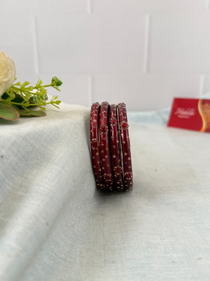 Luxurious Evara Design Kada Glass Bangles 3478 - Make your own box