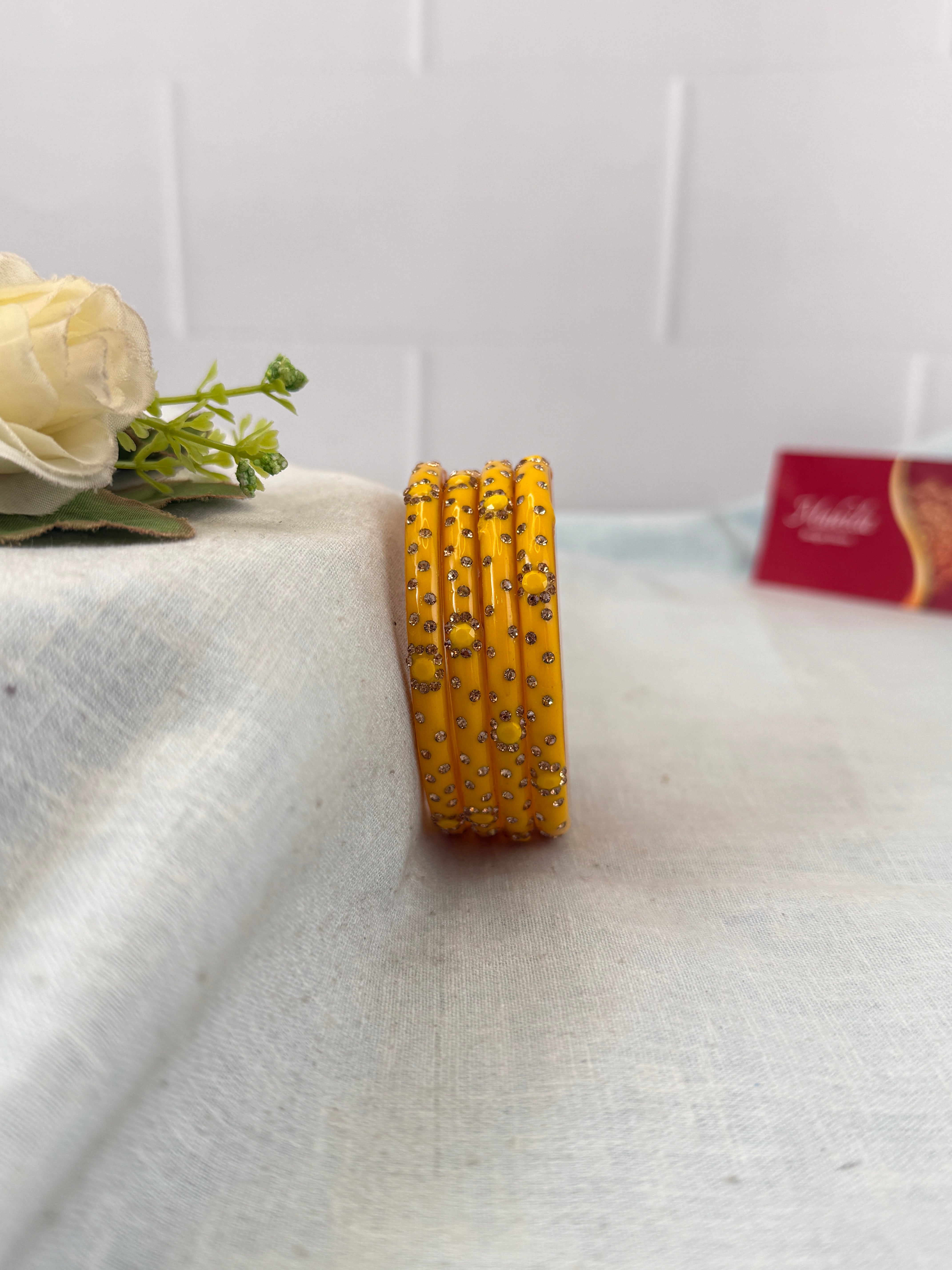 Luxurious Evara Design Kada Glass Bangles 3478 - Make your own box