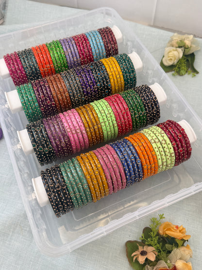 Luxurious New Evara Kada Glass Bangle Full Box - 3476