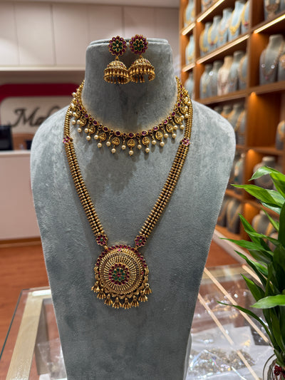 Antique Flower Full Necklace Set | NC005
