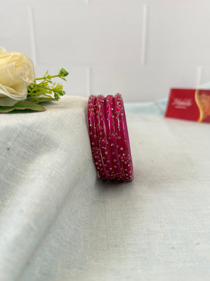Luxurious Evara Design Kada Glass Bangles 3478 - Make your own box