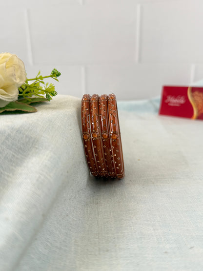 Luxurious Evara Design Kada Glass Bangles 3478 - Make your own box