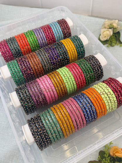 Luxurious New Evara Kada Glass Bangle Full Box - 3476