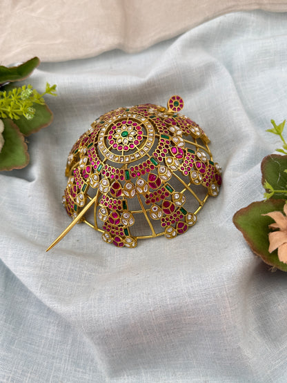 Luxurious Jadau Kundan Bridal Bun Kuppa 471