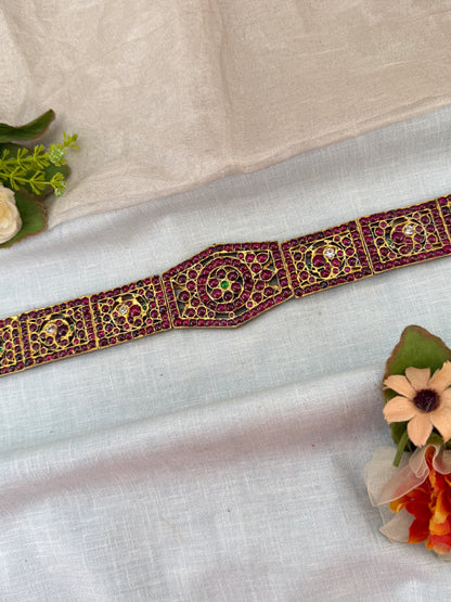 Luxurious Pure Silver Temple Vaddanam 161