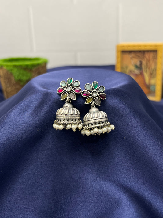 Oxidised Jhumka 0008 - Mahilas