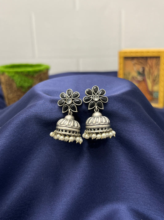 Oxidised Jhumka 0010 - Mahilas