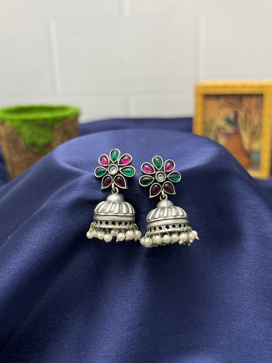 Oxidised Jhumka 0011 - Mahilas