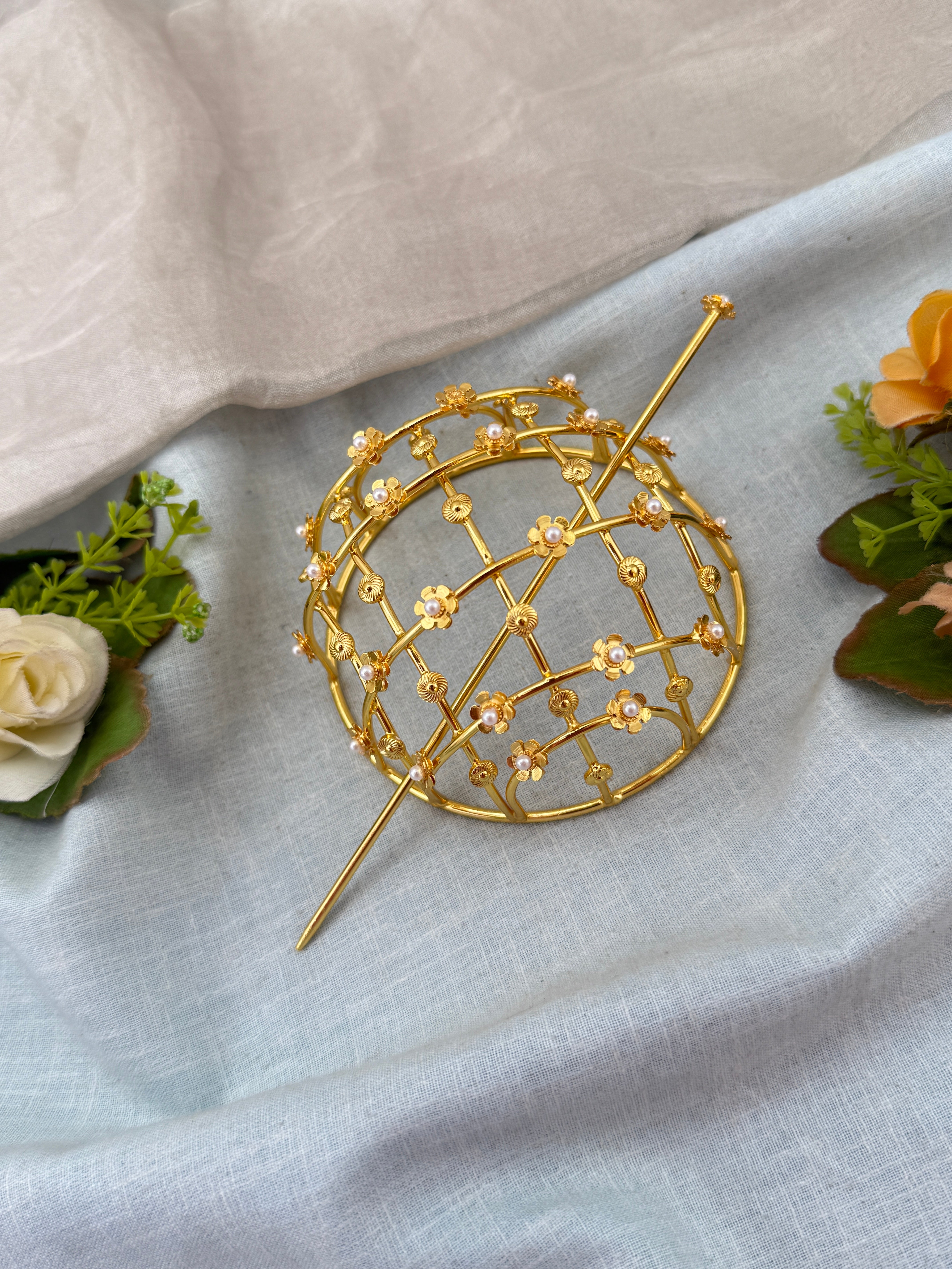 Luxurious Stone Bun Cage Kuppa 0160