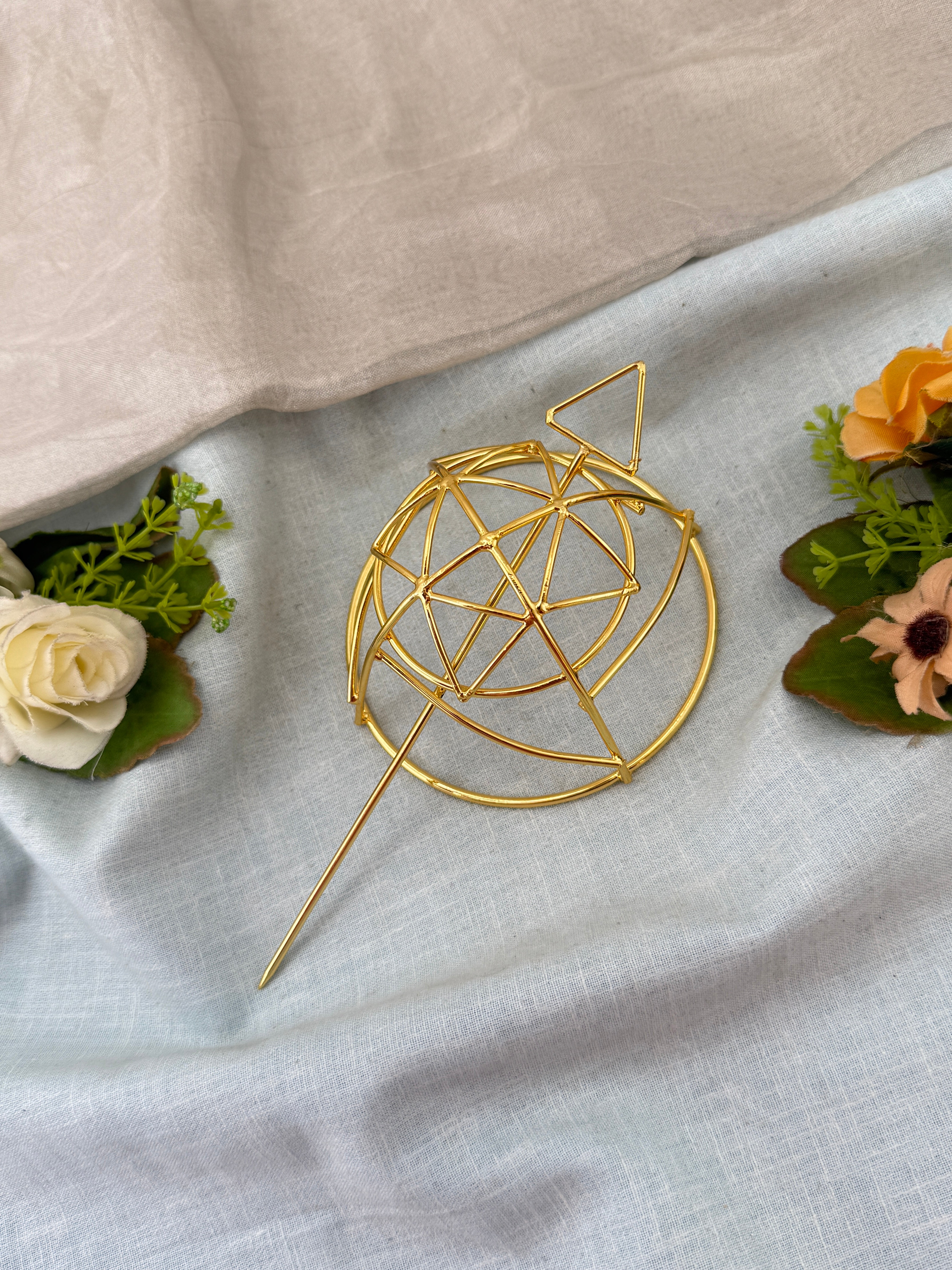Hair bun, hair juda, hair jewellery, hair bun cage, kundan hair tie,