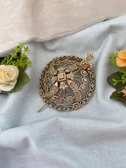 Hair bun, hair juda, hair jewellery, hair bun cage, kundan hair tie,