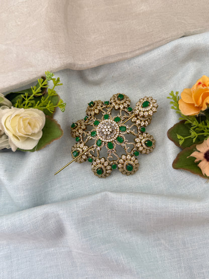 Hair bun, hair juda, hair jewellery, hair bun cage, kundan hair tie,