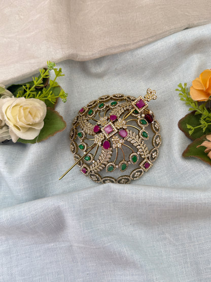 Hair bun, hair juda, hair jewellery, hair bun cage, kundan hair tie,