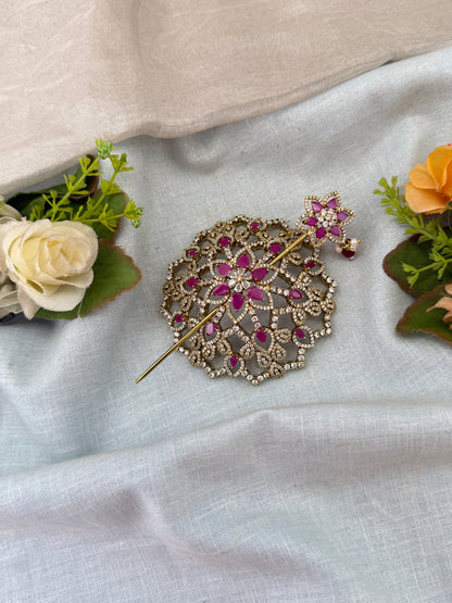 Hair bun, hair juda, hair jewellery, hair bun cage, kundan hair tie,