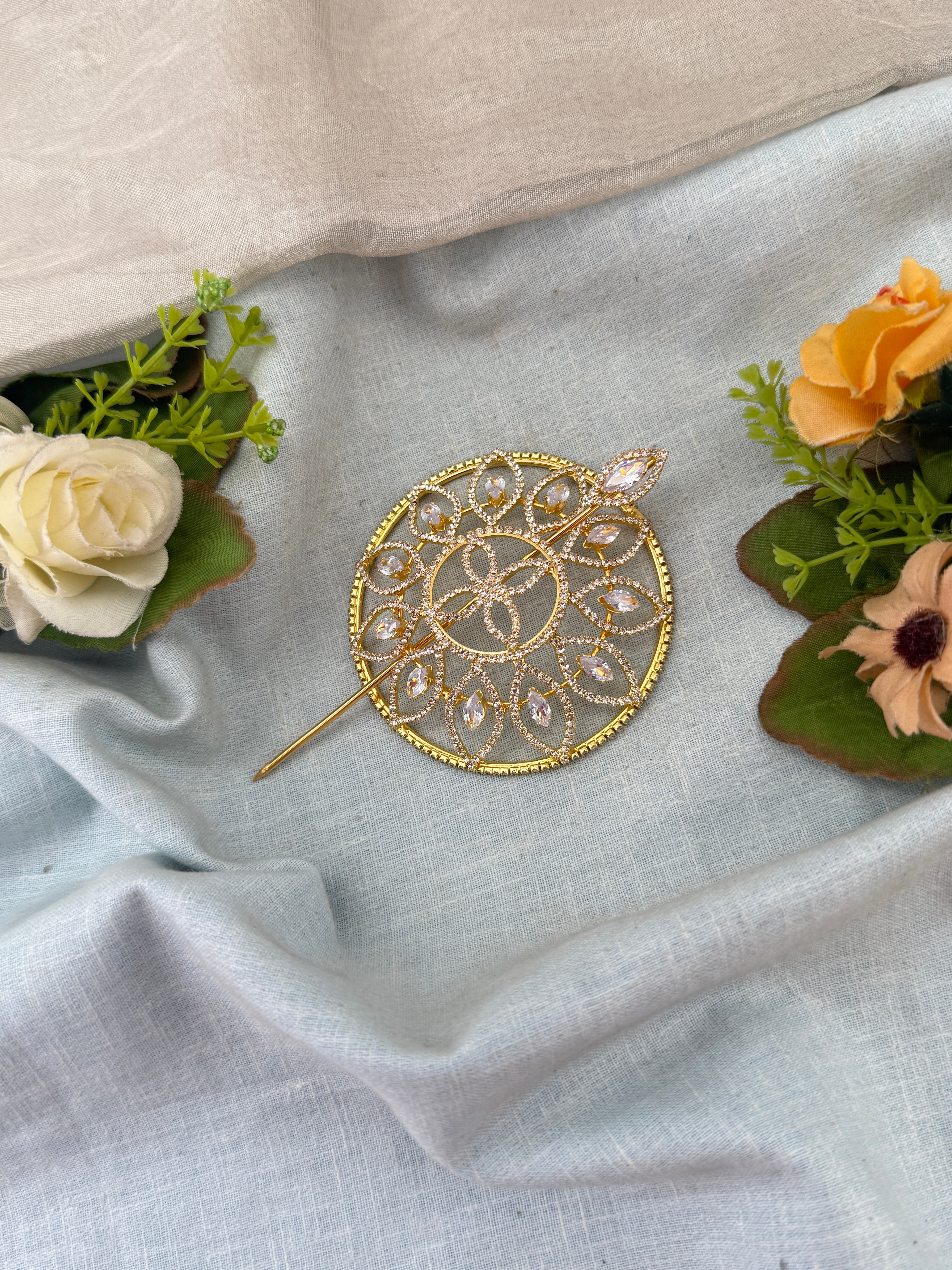 Hair bun, hair juda, hair jewellery, hair bun cage, kundan hair tie,