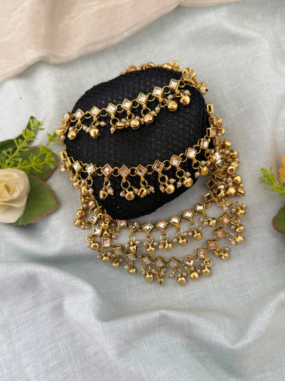 Luxurious Designer Kundan Bun 0182