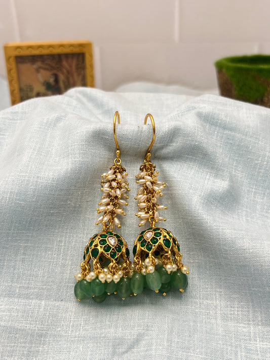 Antique Jhumka 0080 - Mahilas