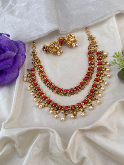 Antique temple necklace for women