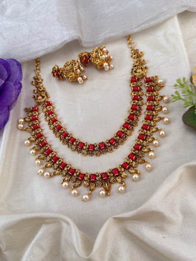 Antique Layered Short Necklace Set | 279