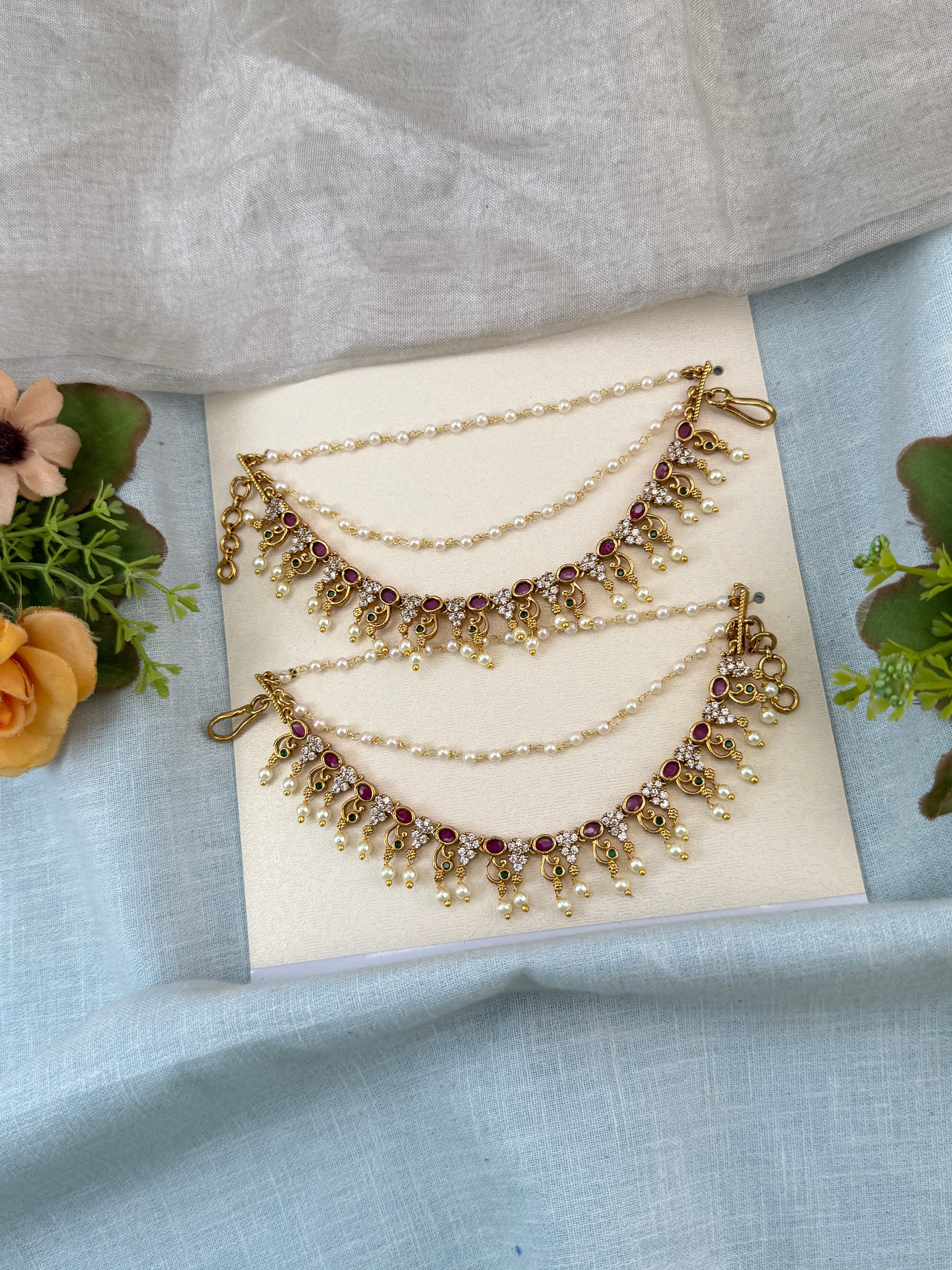 Designer earchains, maatal for women