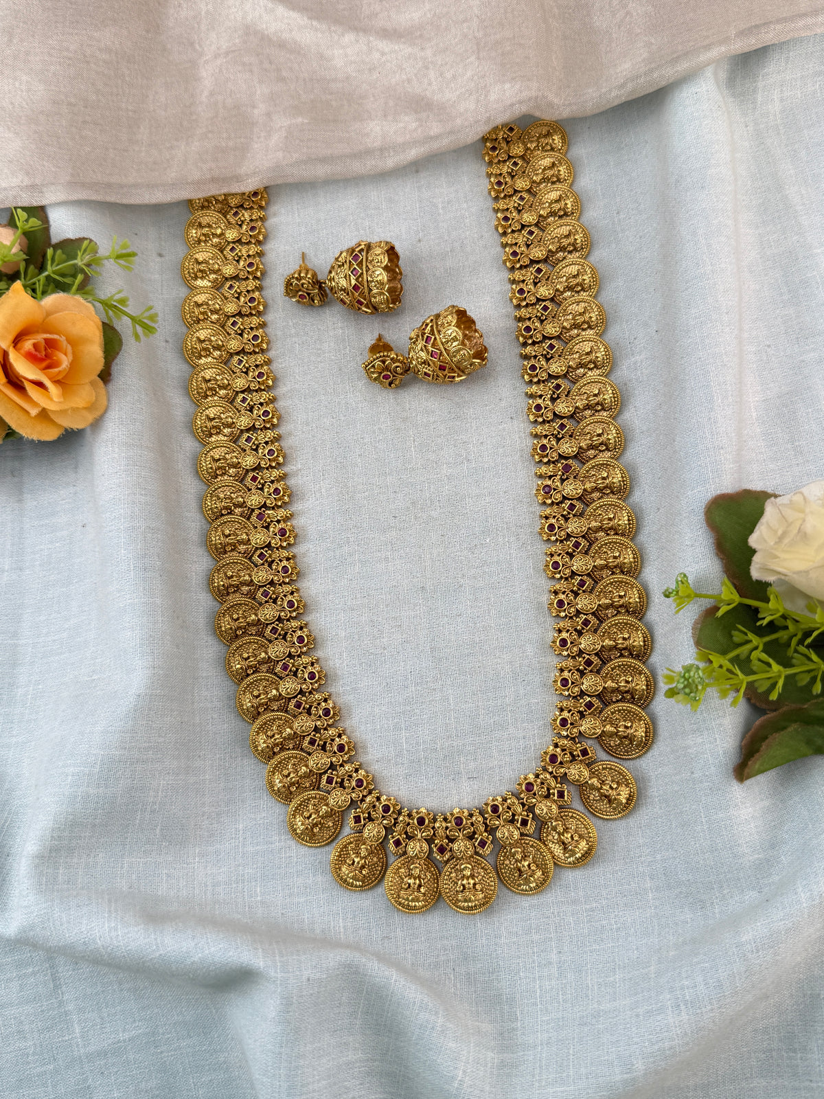 Antique temple necklace for women