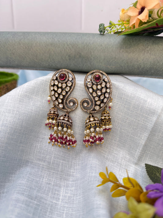 Victorian Earcuff Earrings Jhumka 1110