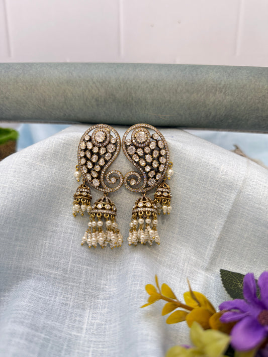 Victorian Earcuff Earrings Jhumka 1111