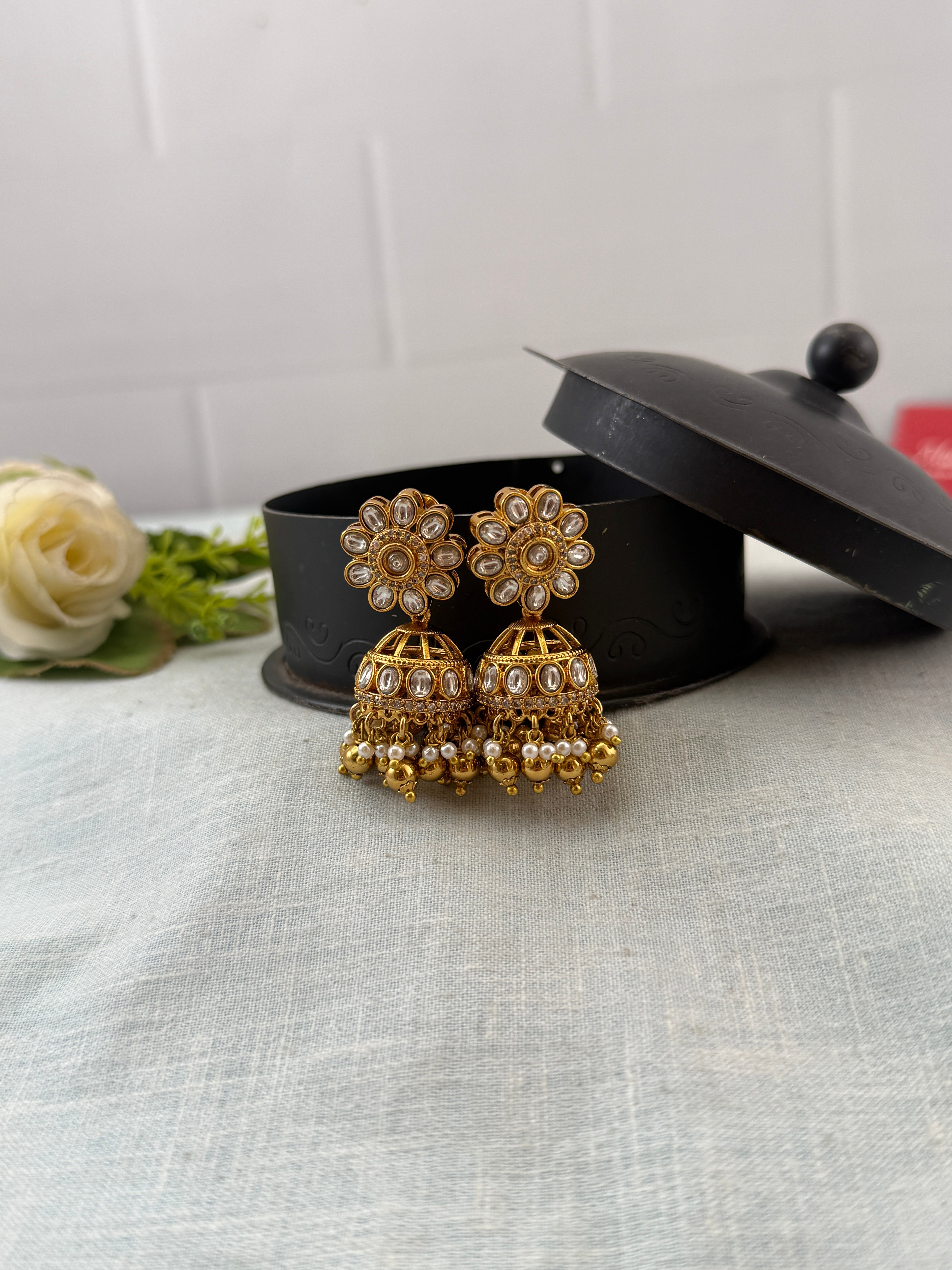 Traditional designer jhumkas for women