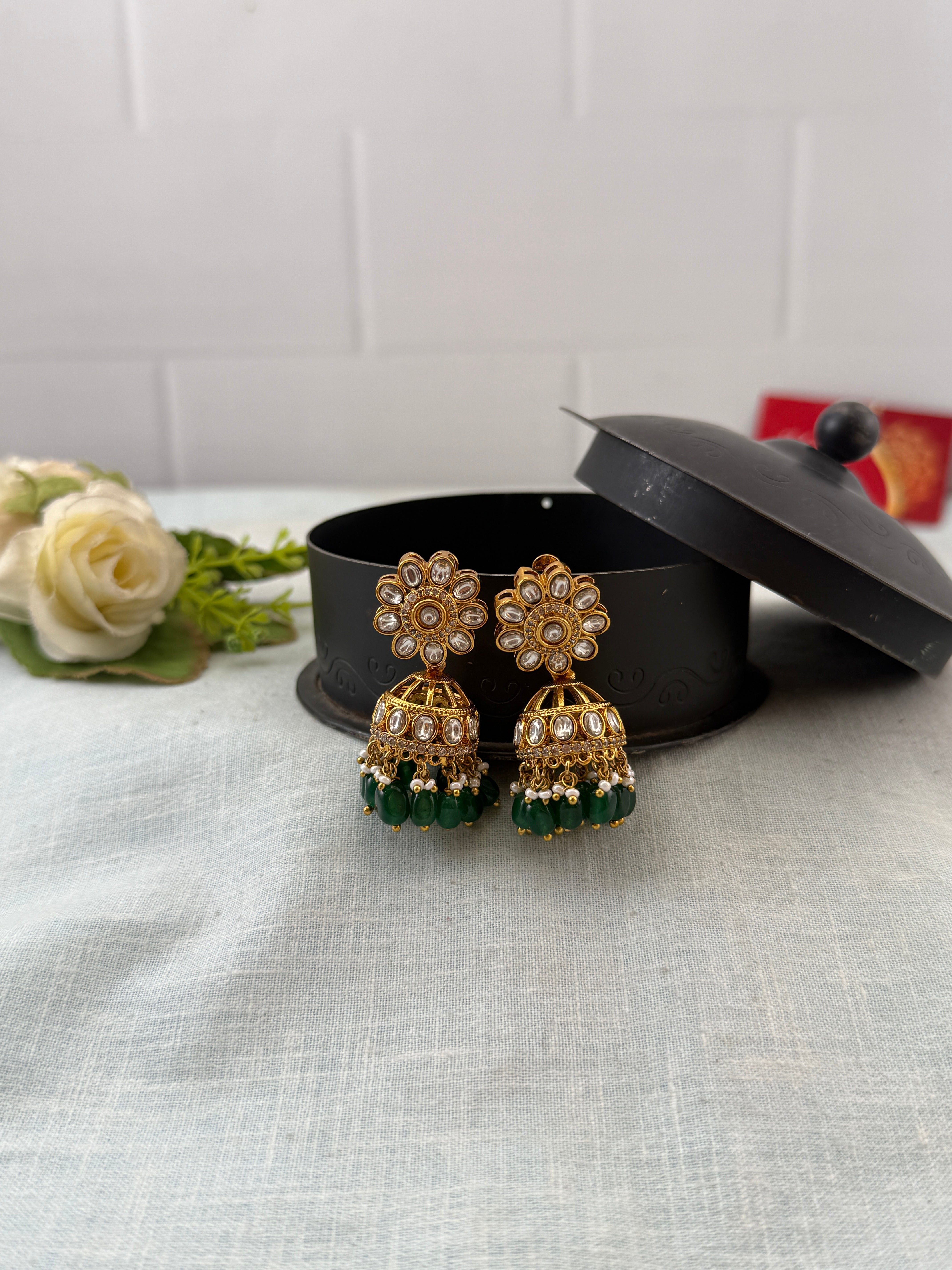 Traditional designer jhumkas for women