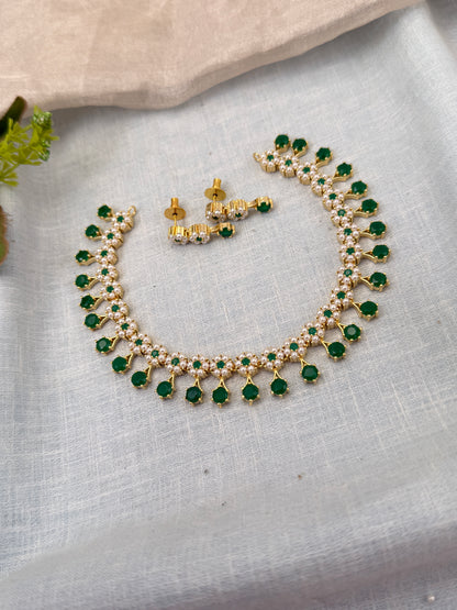 Elegant White Stone Imitation Necklace for Women – Designer Fashion Jewelry Online
