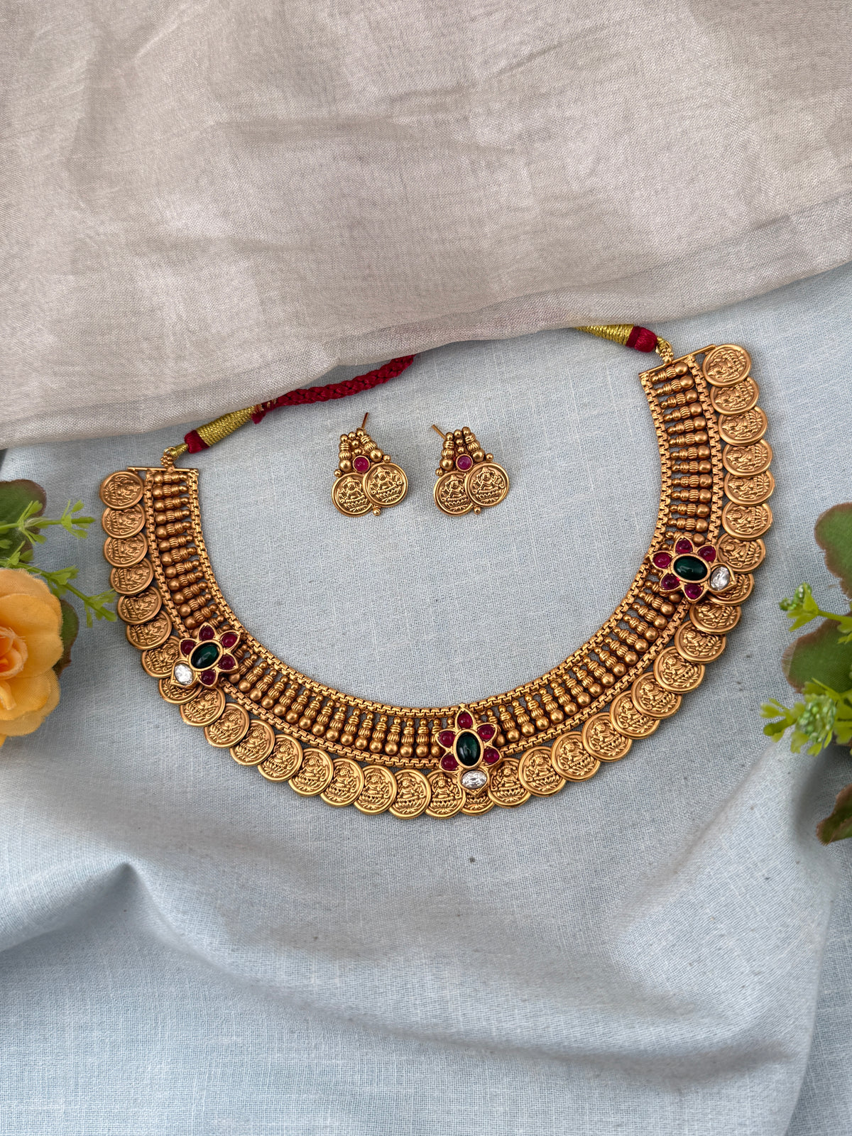 Antique temple necklace for women