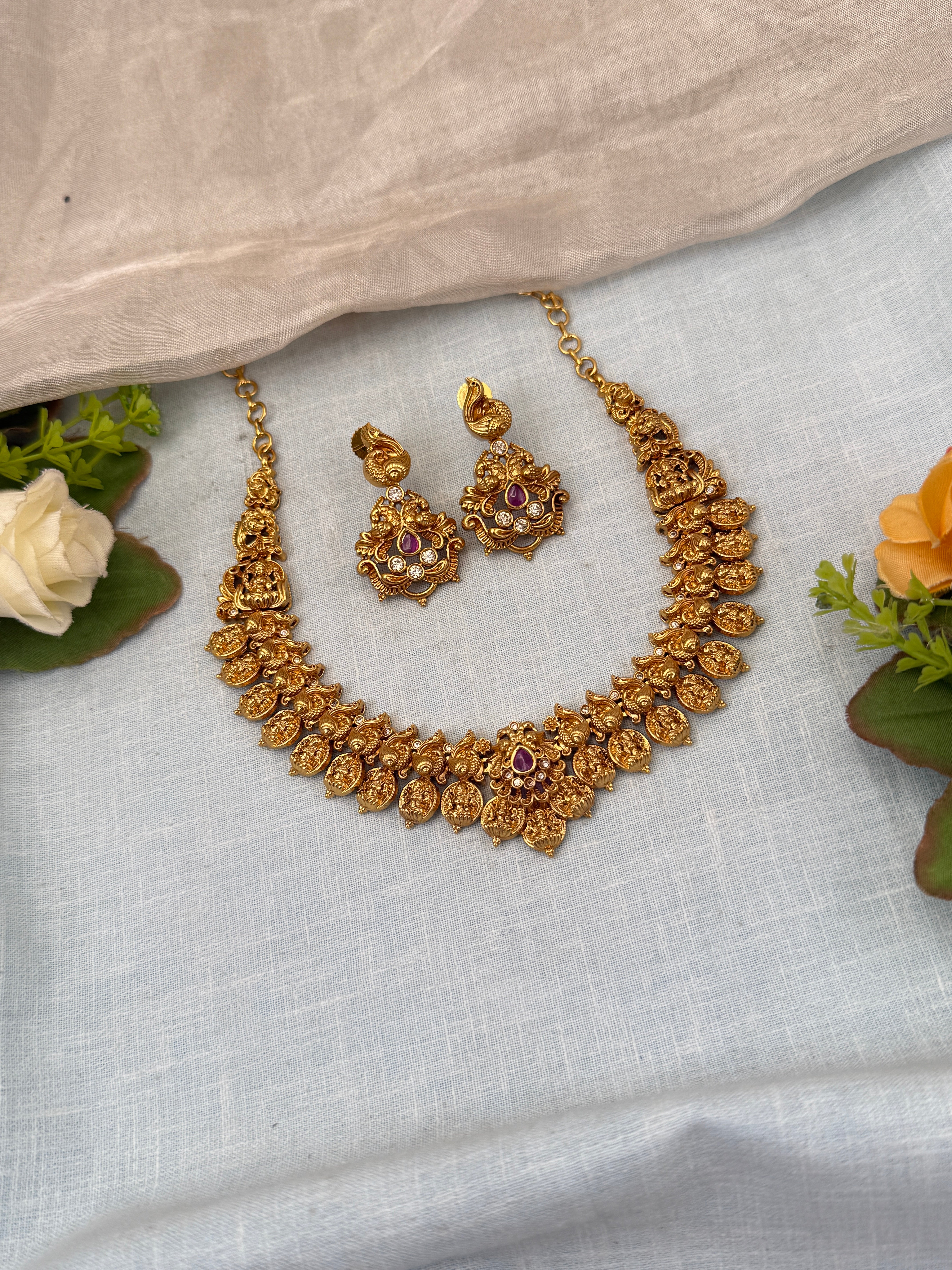 Antique Gold Necklace for Women – Traditional Ethnic Jewelry Online, bridal necklaces online