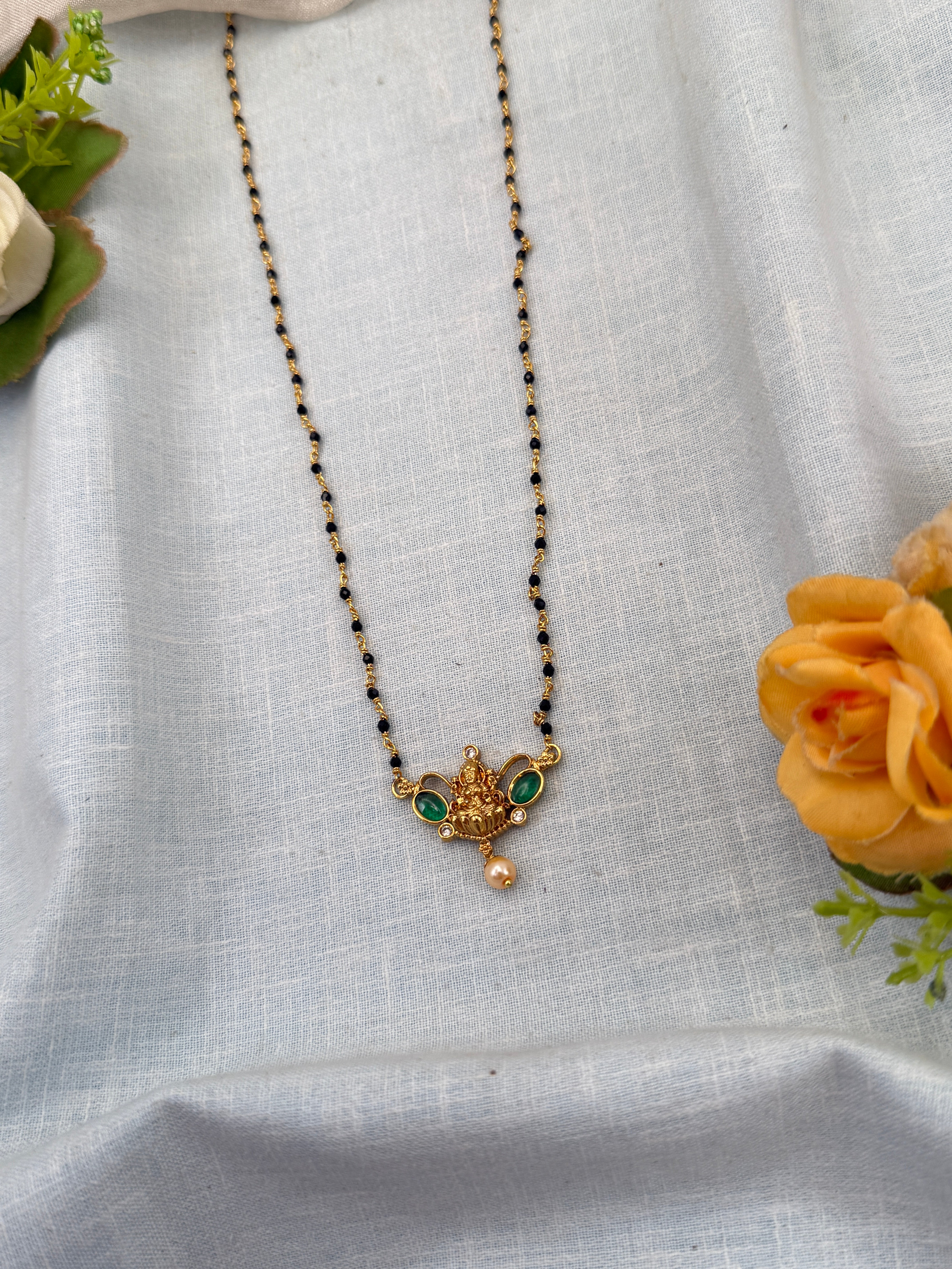 Royal Antique Mangalya Chain Necklace Set 0508