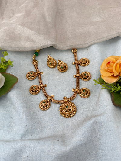 Antique temple necklace for women