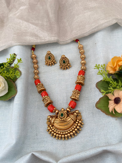 Antique temple necklace for women