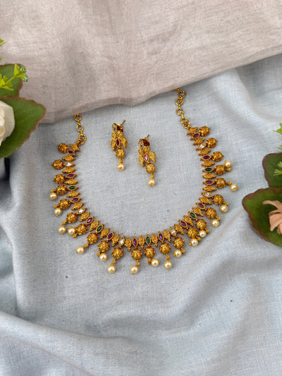 Antique temple necklace for women