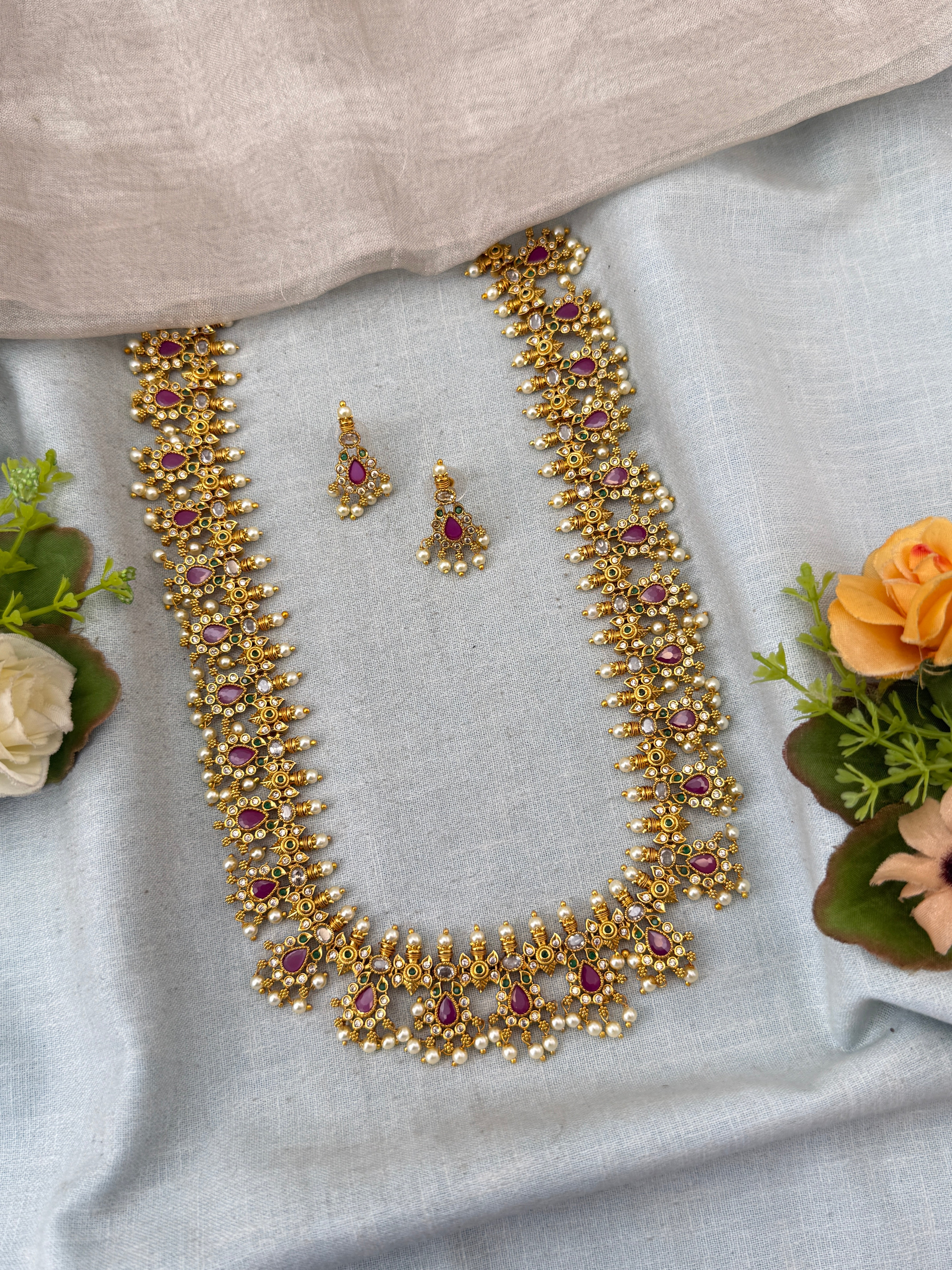 Antique Grand Long Necklace Set | N0338