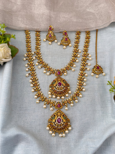 Antique temple necklace for women