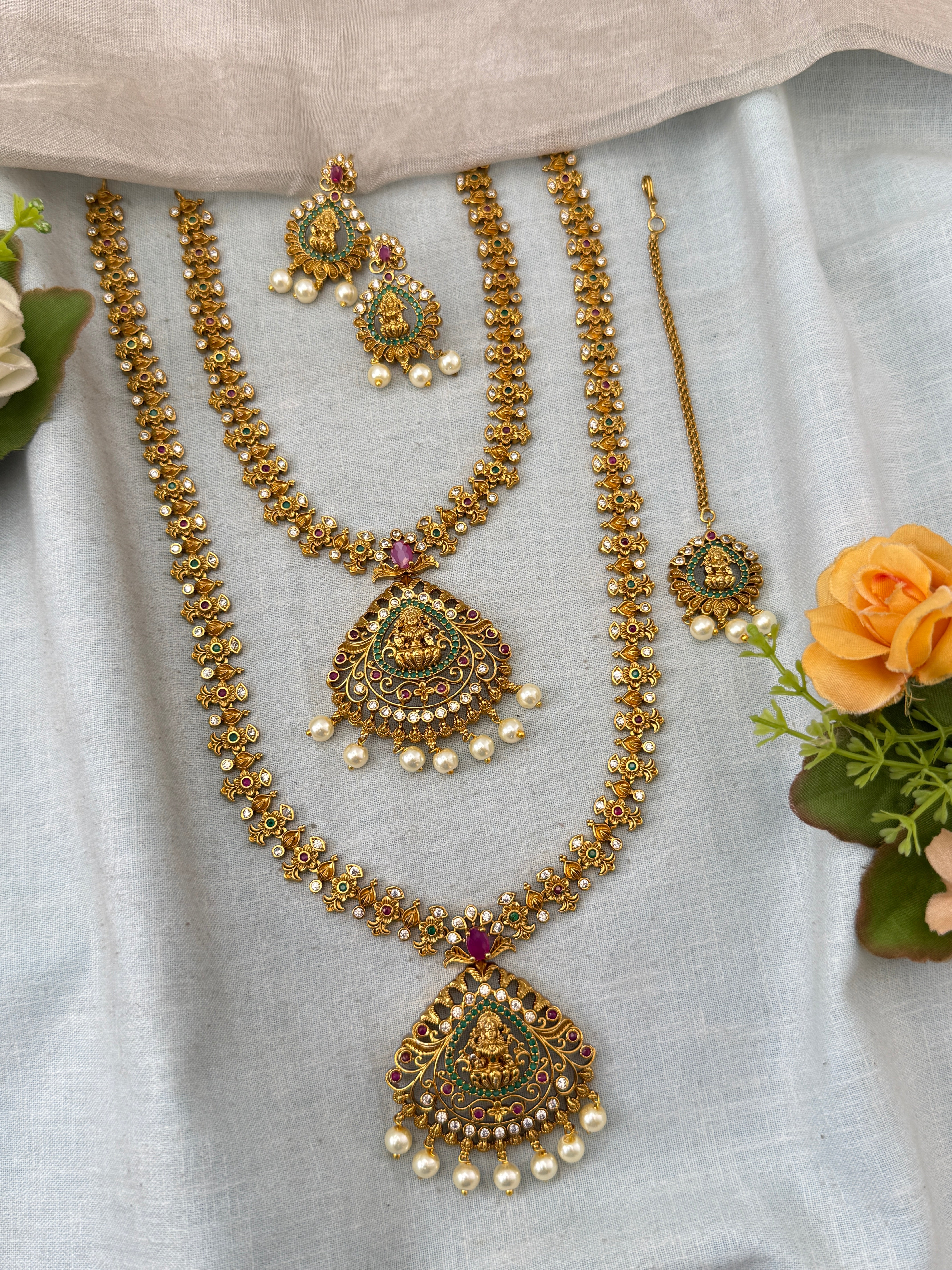Antique temple necklace for women