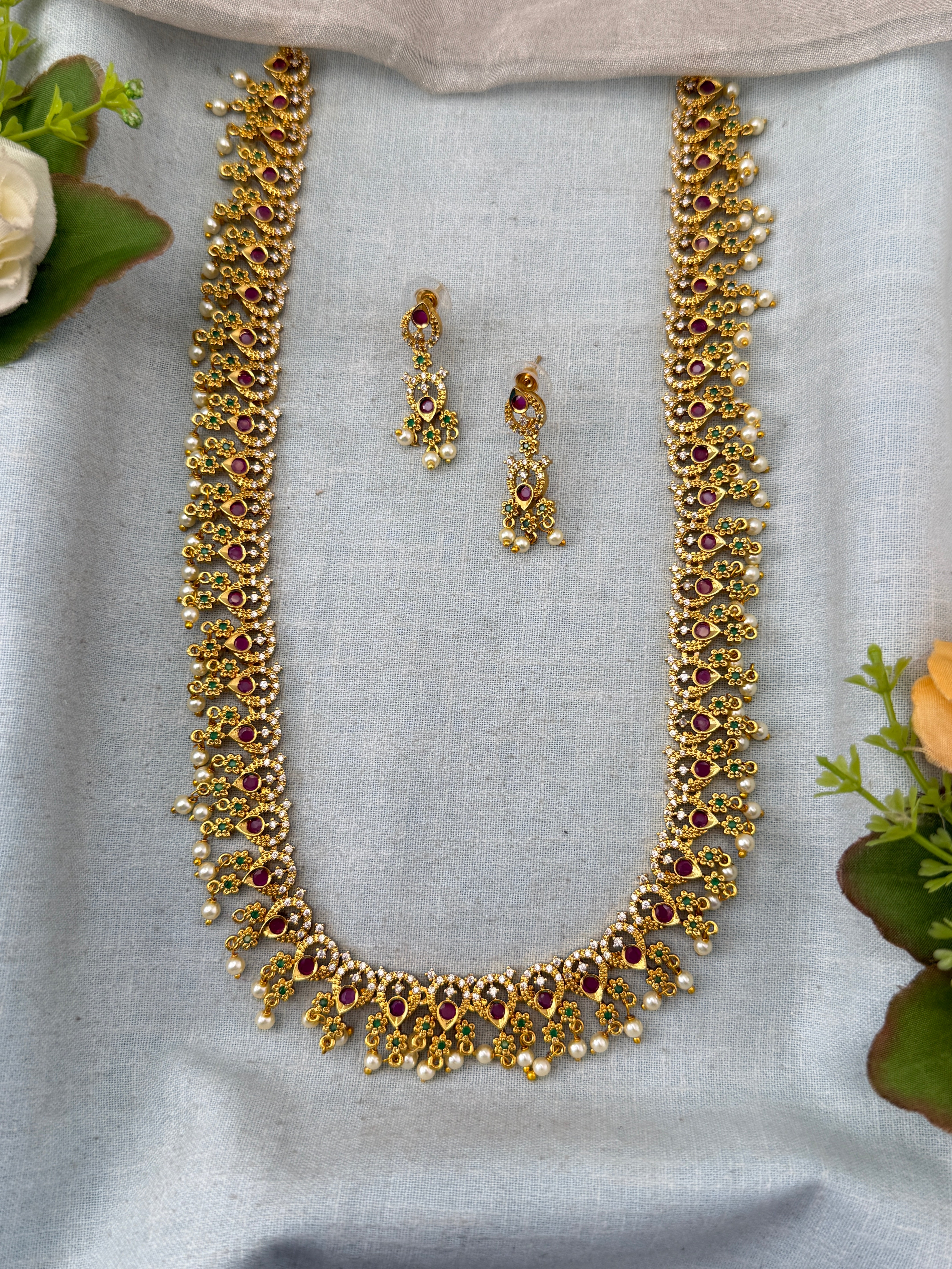 Antique Grand Long Necklace Set | N0334