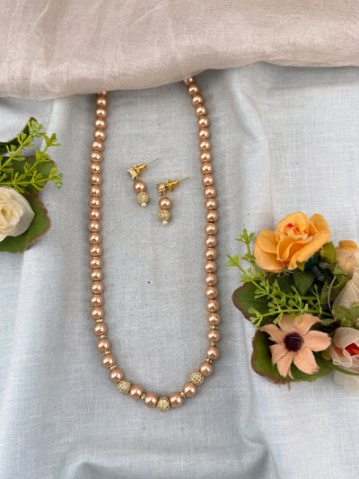 Premium Pearl Mala Necklace  | N0360 C