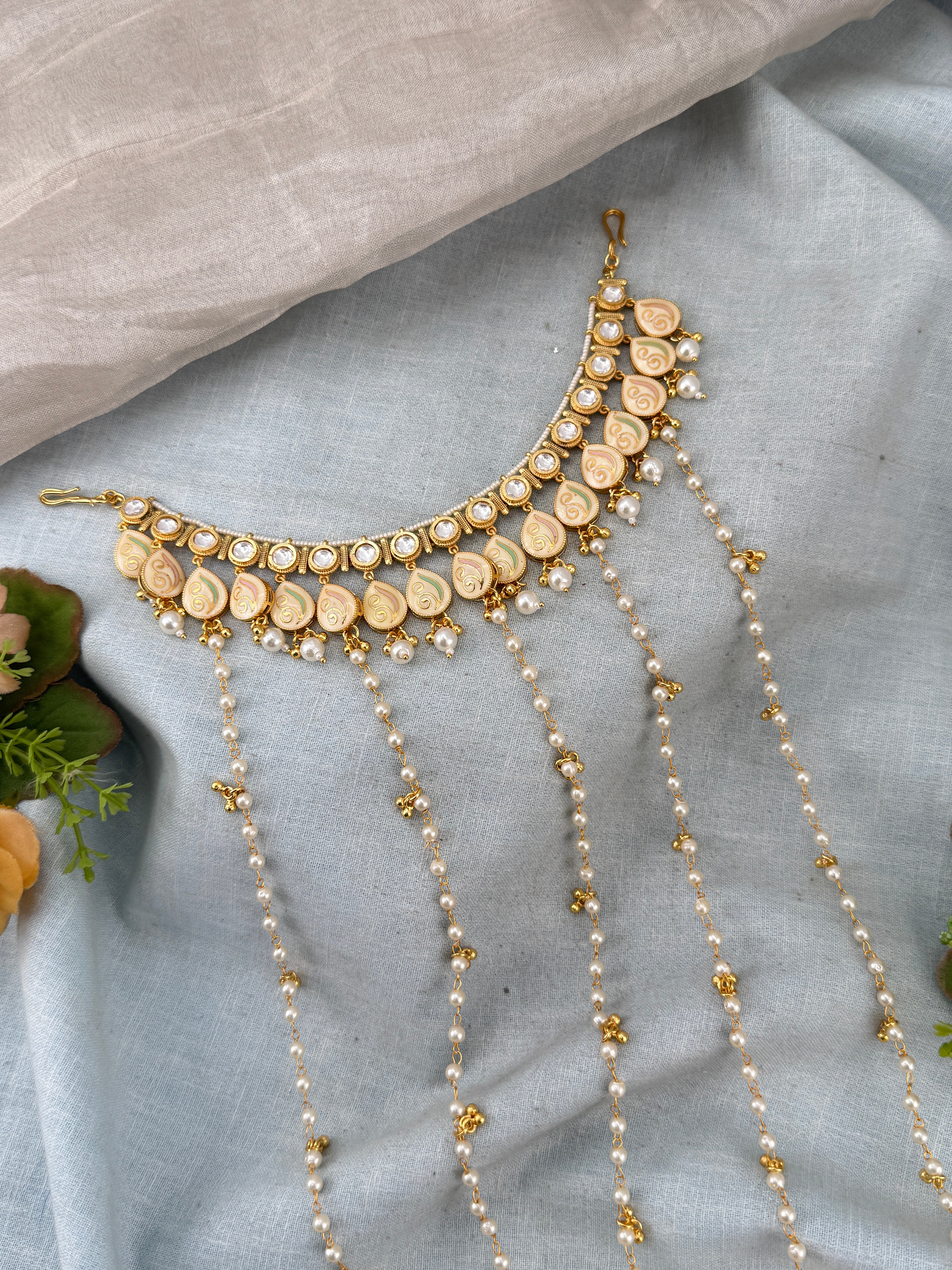 Designer Kundan Hair Accessories | J0046